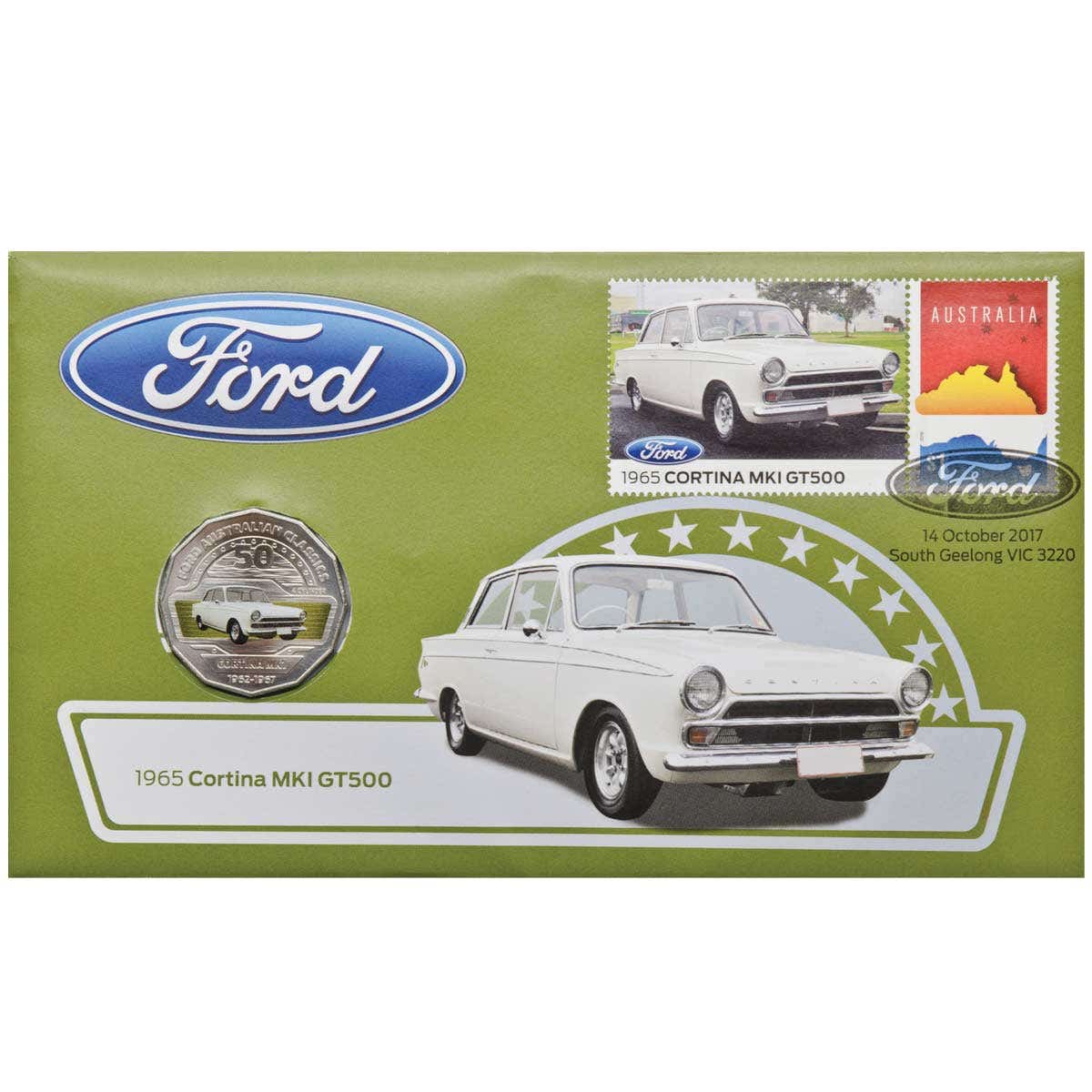 2017-18 50c Ford Stamp & Coin Cover Set of Nine