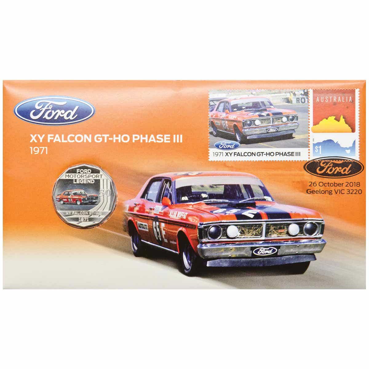 2017-18 50c Ford Stamp & Coin Cover Set of Nine