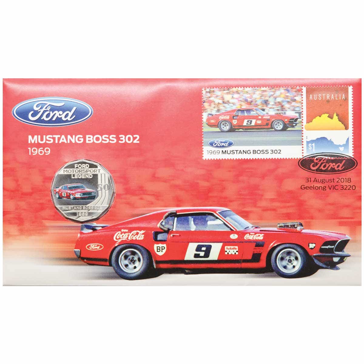 2017-18 50c Ford Stamp & Coin Cover Set of Nine