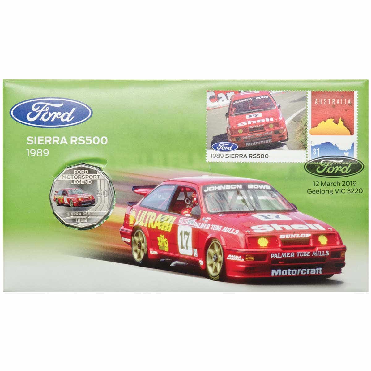 2017-18 50c Ford Stamp & Coin Cover Set of Nine