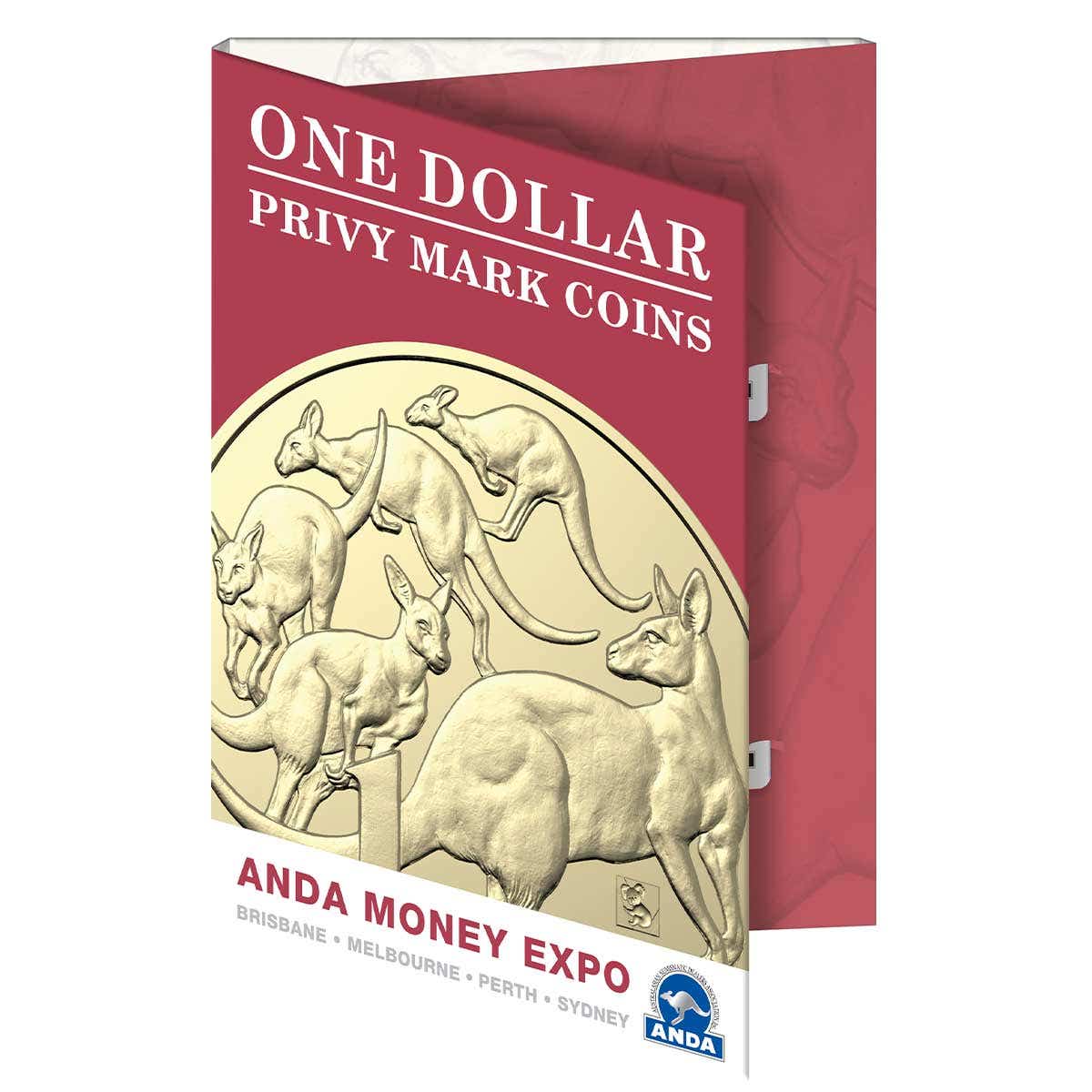 ANDA 2021 Money Expo $1 Mob of Roos Privymark Folder