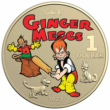Centenary of Ginger Meggs 2021 $1 Coloured Uncirculated Two-Coin Set