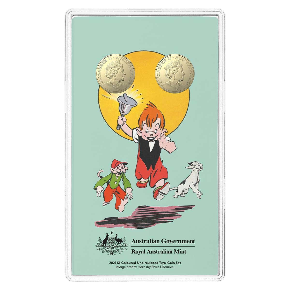 Centenary Of Ginger Meggs 2021 1 Coloured Uncirculated Two Coin Set centenary-of-ginger-meggs-2021-1-coloured-uncirculated-two-coin-set