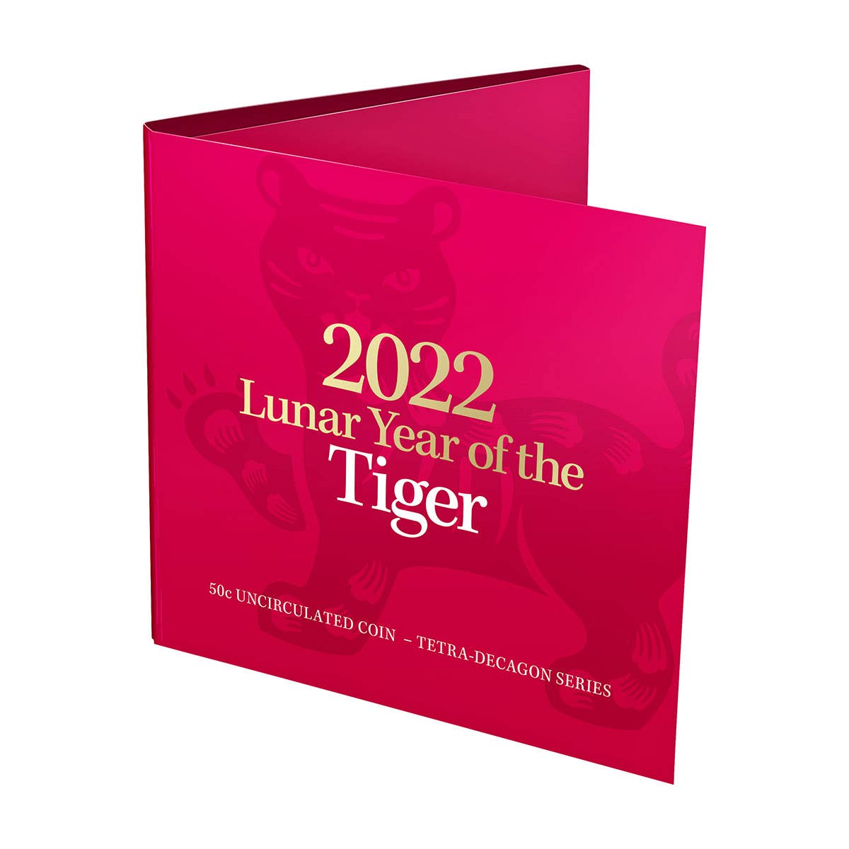 Australia Year of the Tiger 2022 50c Tetradecagon Cupro-Nickel Uncirculated Coin