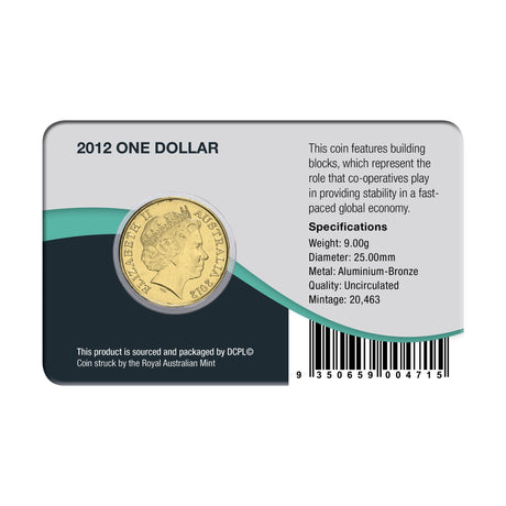 Australia International Year of Co-operatives 2012 $1 Aluminium-Bronze Uncirculated Coin Pack