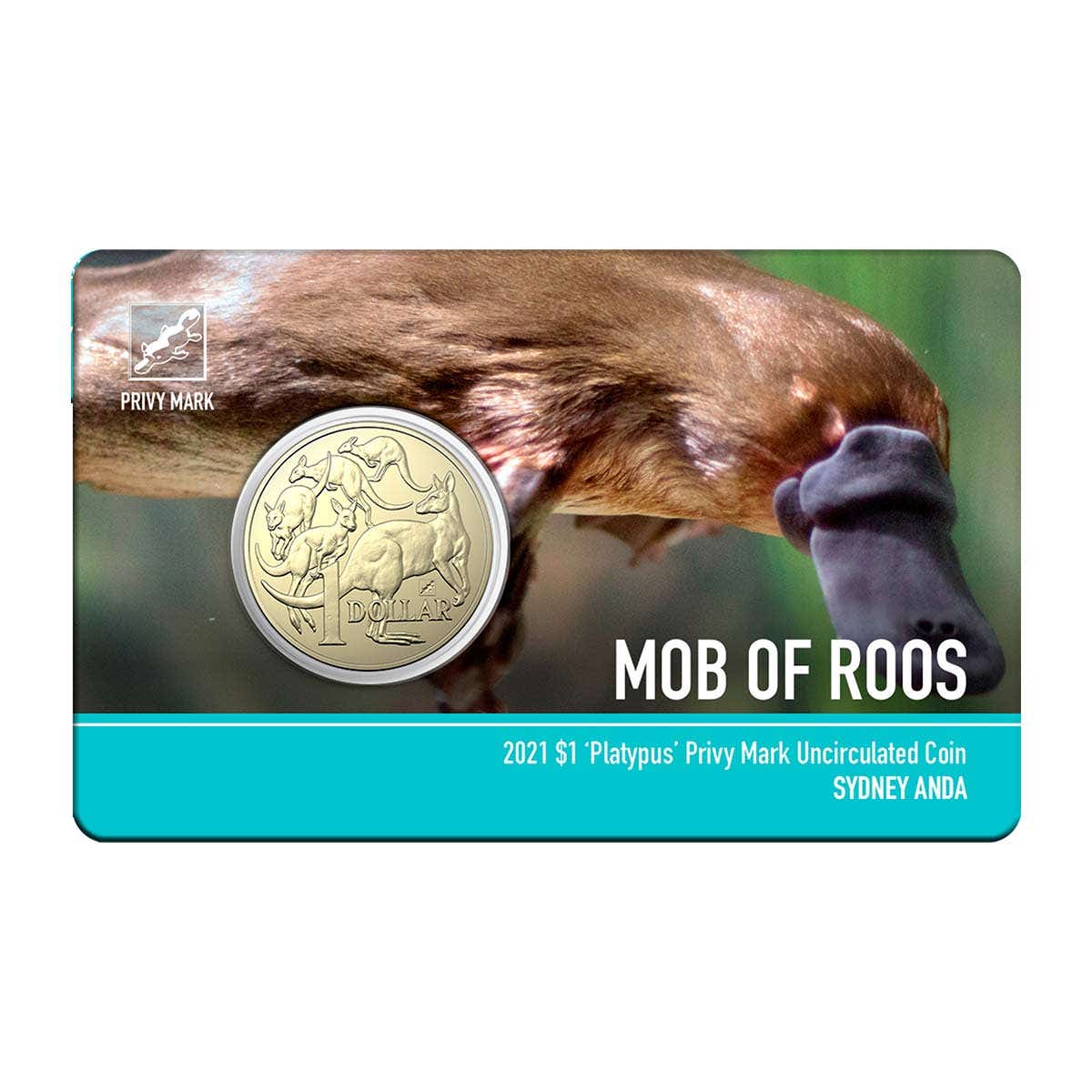 ANDA Sydney Money Expo 2021 $1 Platypus Privymark Aluminium-Bronze Uncirculated Coin