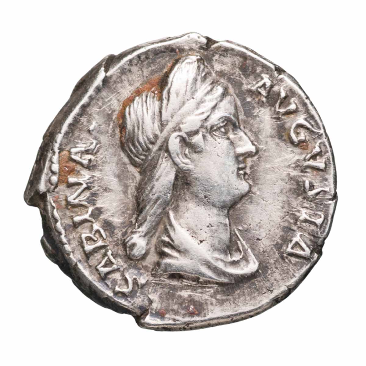 Sabina 117-138AD Silver Denarius Very Fine