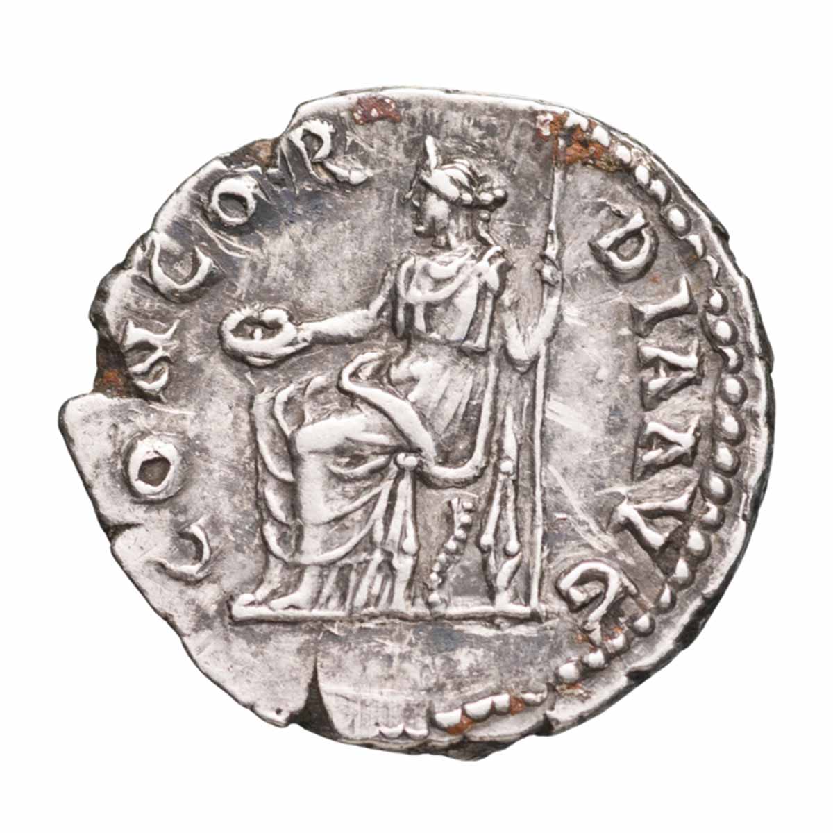 Sabina 117-138AD Silver Denarius Very Fine