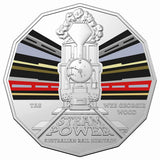 Australian Steam Trains - Tasmania 'Wee Georgie Wood' 2022 50c Coloured Uncirculated Coin
