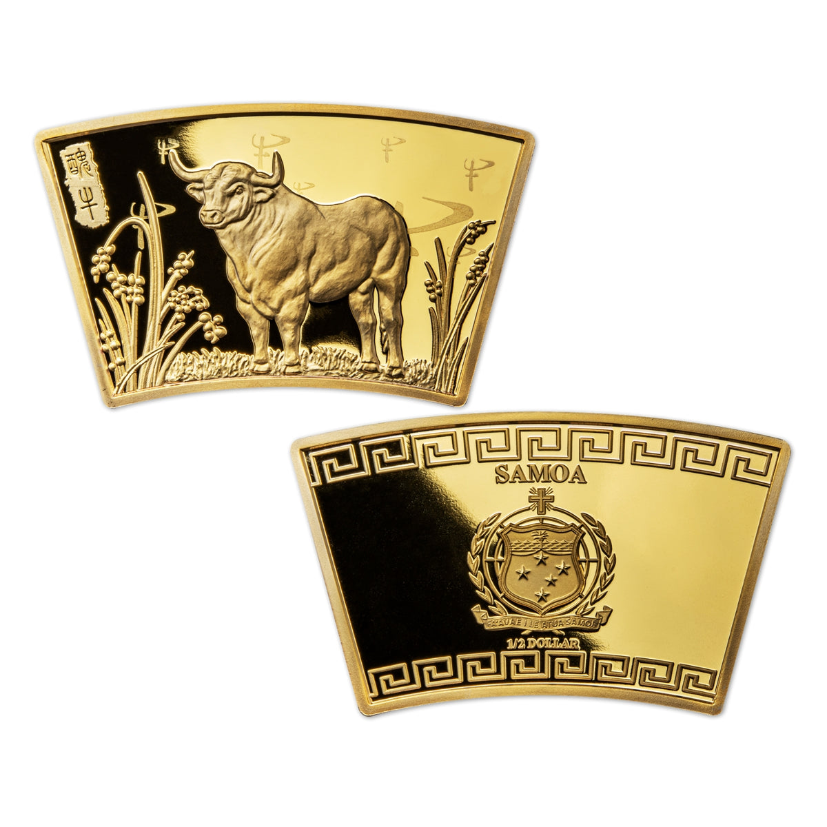 Lunar Ox 1/2 Dollar Gold-plated Coin