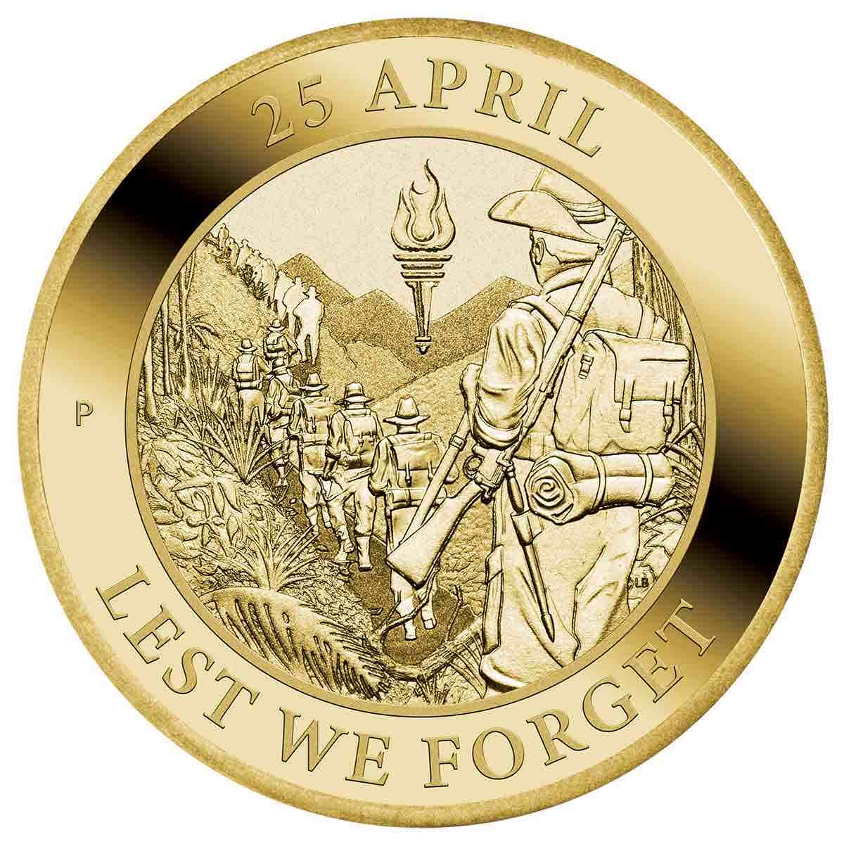 Anzac Day Lest We Forget 2022 $1 AlBr Uncirculated Coin