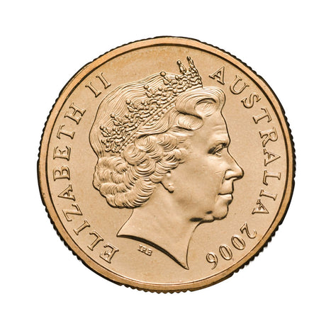 Australia 2004 & 2006 $1 Mob of Roos Specimen Coin Pair