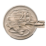 Australia 1966 20c Wavy '2' Coin PCGS MS64 (Choice Uncirculated)