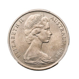 Australia 1966 20c Wavy '2' Coin PCGS MS64 (Choice Uncirculated)