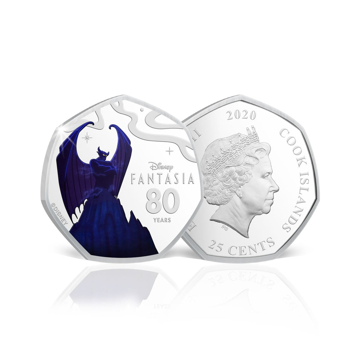 The Fantasia 80th Anniversary 2020 25c Night On Bald Mountain Silver-plated Coin