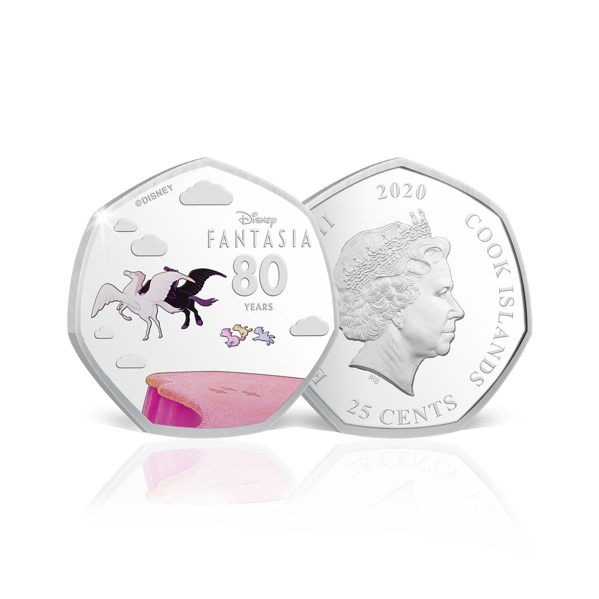 The Fantasia 80th Anniversary 2020 25c Pegasus Silver-plated Coin