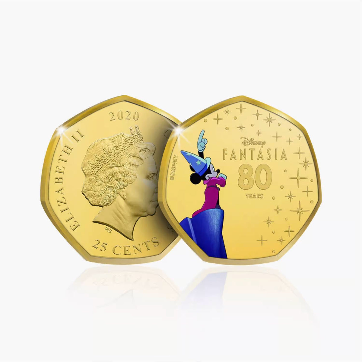 The Fantasia 80th Anniversary 2020 25c Dreams Gold-plated Coin