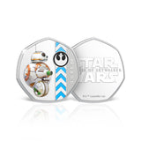 Star Wars Lightside BB-8 & D-0 Silver-plated Prooflike Medallion