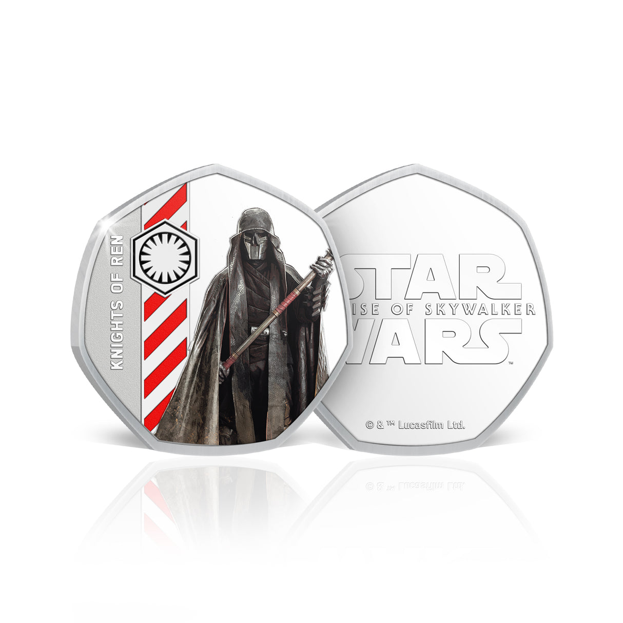 Star Wars Darkside Knights of Ren Polearm Silver-plated Prooflike Medallion