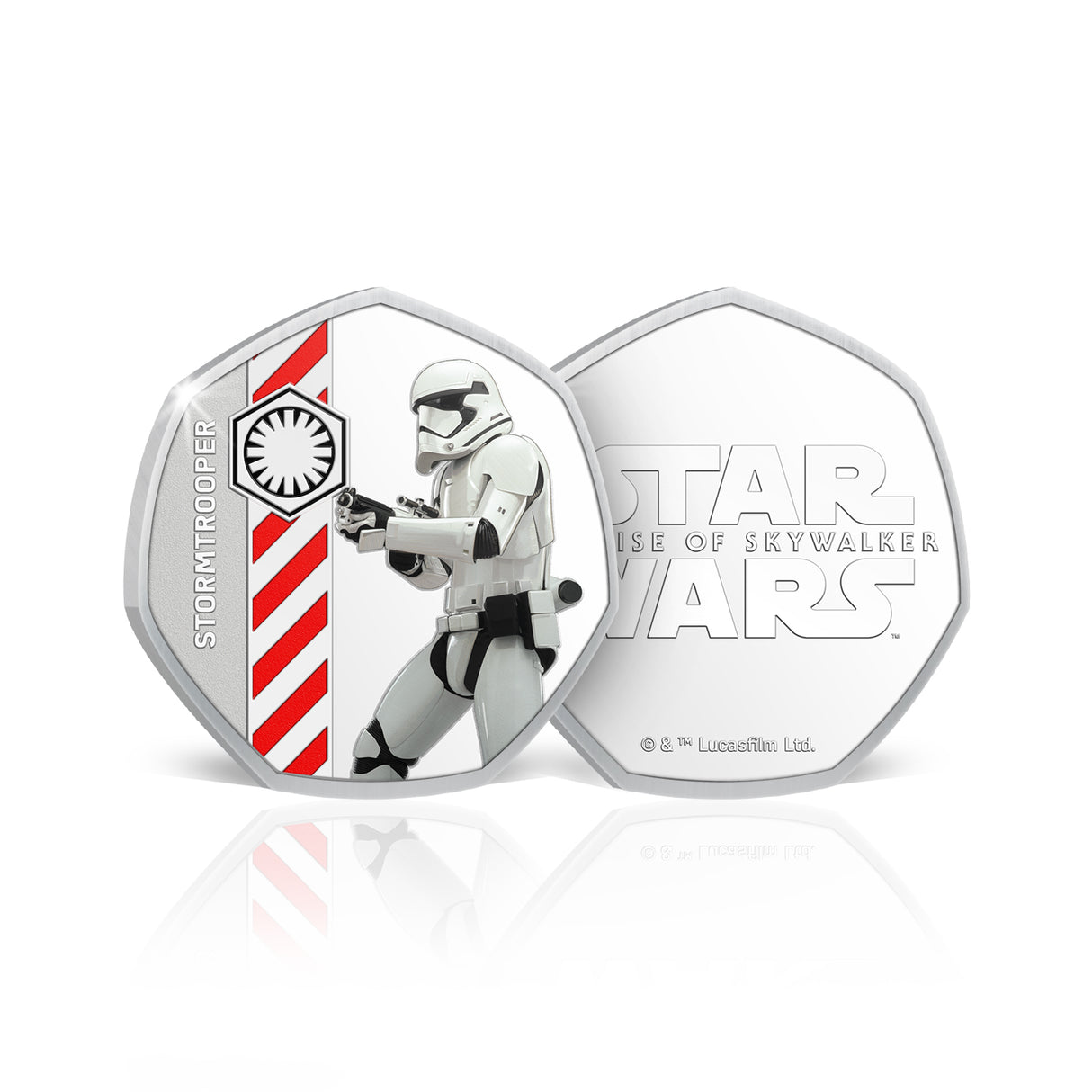 Star Wars Darkside Stormtrooper Silver-plated Prooflike Medallion