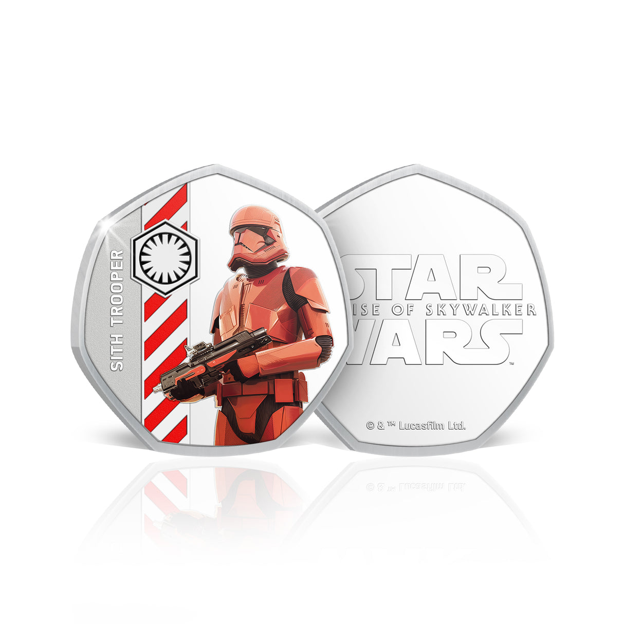 Star Wars Darkside Sith Trooper Silver-plated Prooflike Medallion