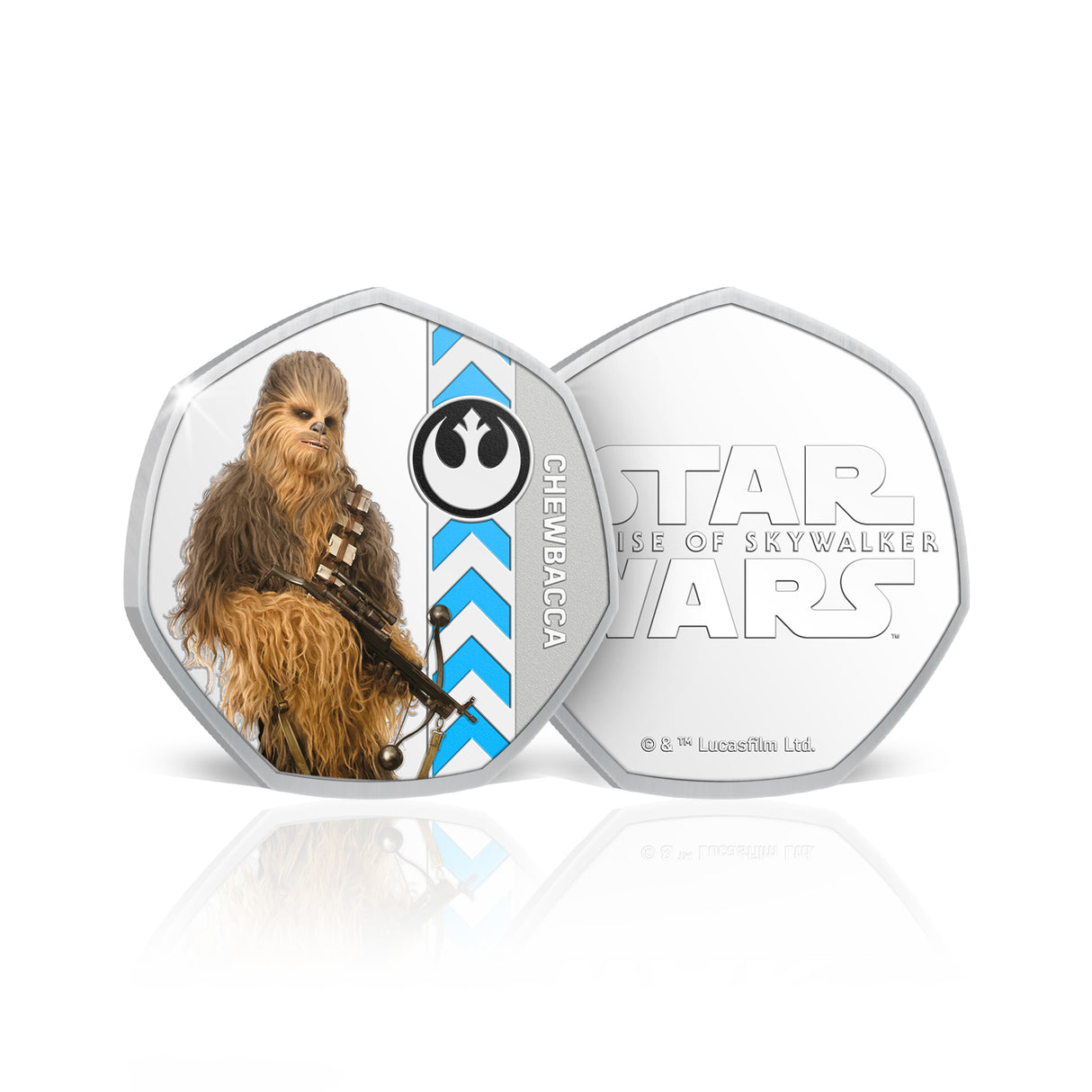 Star Wars Lightside Chewbacca Silver-plated Prooflike Medallion