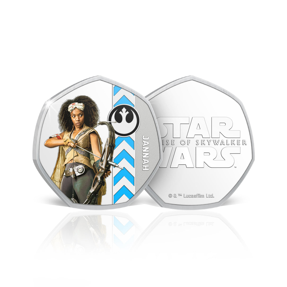Star Wars Lightside Jannah Silver-plated Prooflike Medallion