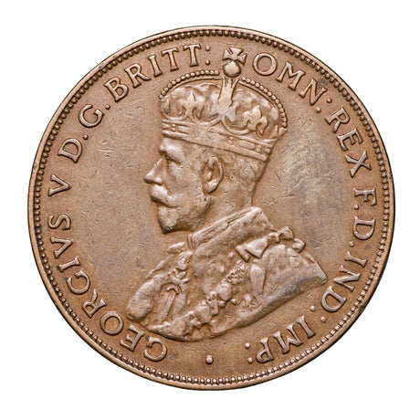 Australia George V 1930 Penny Very Fine