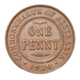 Australia George V 1930 Penny Very Fine