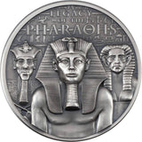 Legacy of the Pharaohs 2022 $10 3oz Silver Ultra High Relief Antique Coin