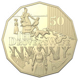 Henry Lawson The Drover's Wife 2022 50c AlBr Uncirculated Coin