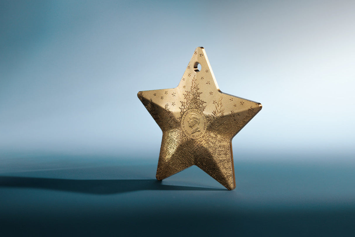 Winter Forest Star 2025 $5 Gold-plated 1oz Silver Coin