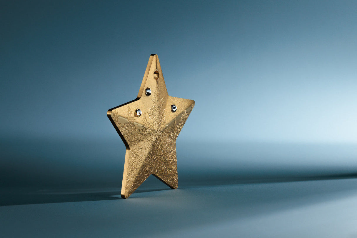 Winter Forest Star 2025 $5 Gold-plated 1oz Silver Coin