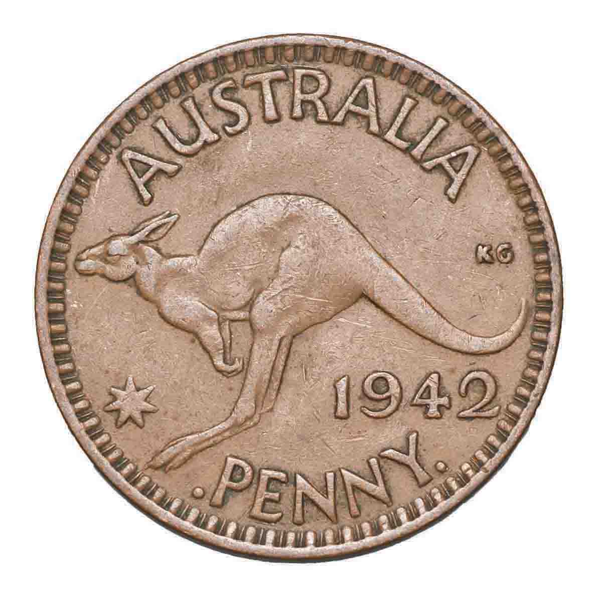 1942 Bombay Penny No 'I' Mintmark & Standard Type Pair Fine