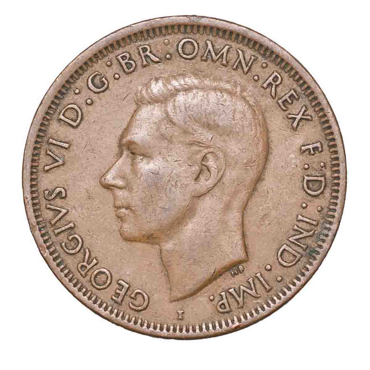 1942 Bombay Penny No 'I' Mintmark & Standard Type Pair Fine