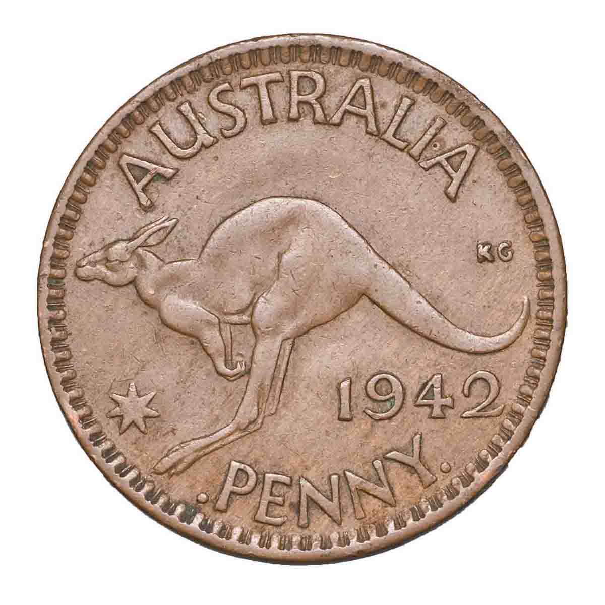 1942 Bombay Penny No 'I' Mintmark & Standard Type Pair Fine