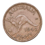1942 Bombay Penny No 'I' Mintmark & Standard Type Pair Fine