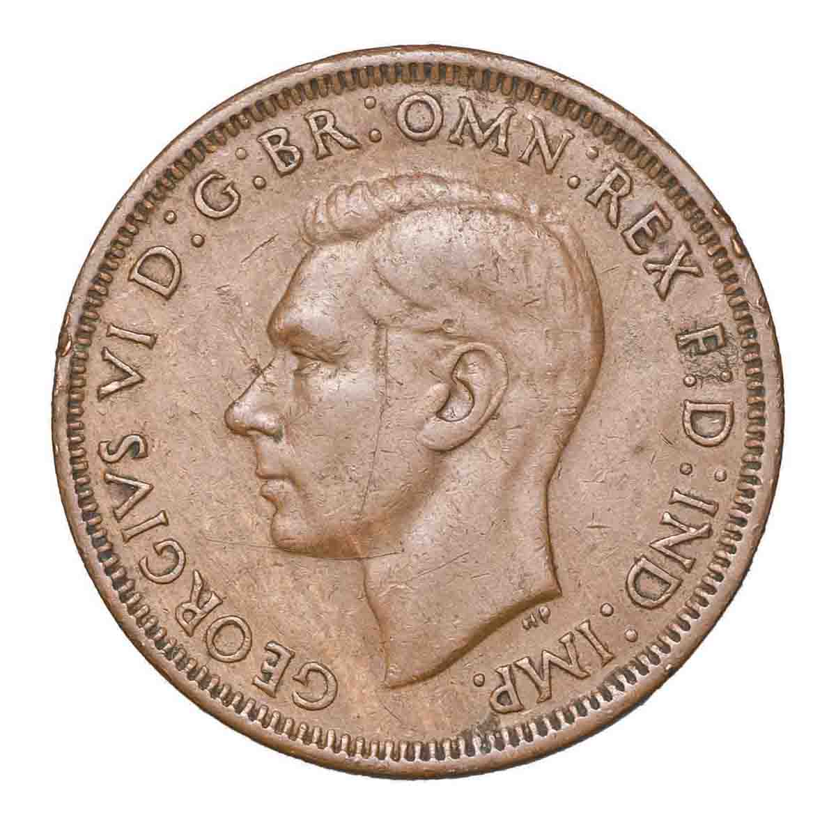 1942 Bombay Penny No 'I' Mintmark & Standard Type Pair Fine