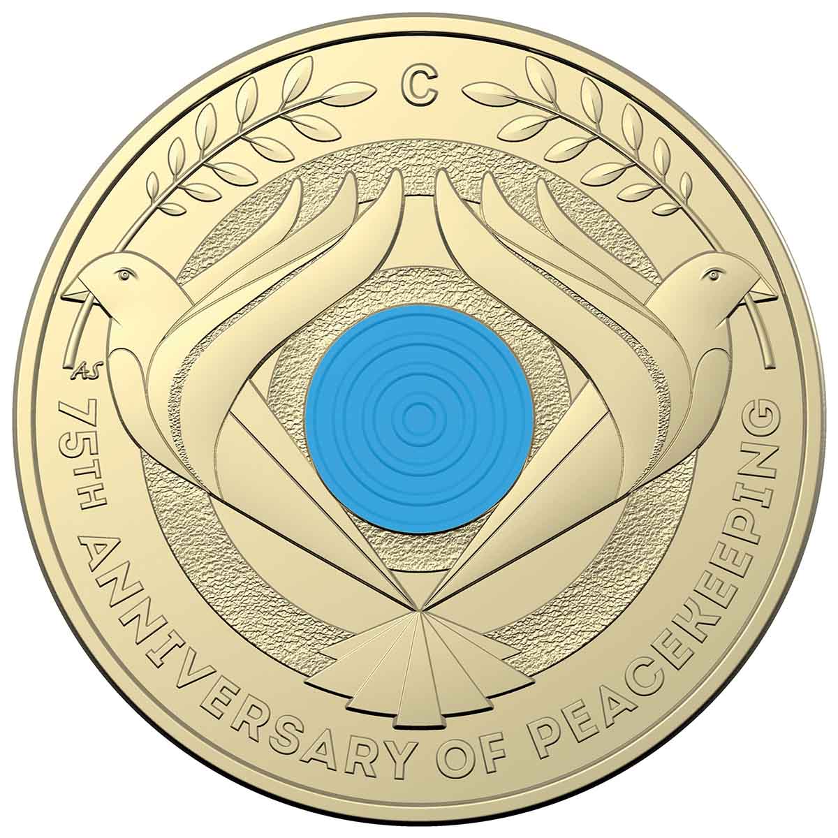 75th Anniversary of Peace Keeping 2022 C Mintmark $2 Al/Br Uncirculated Coin