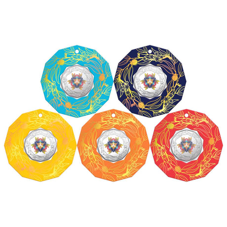 Australia Christmas Decoration 2022 50c Cupro-Nickel Coloured Uncirculated Coin