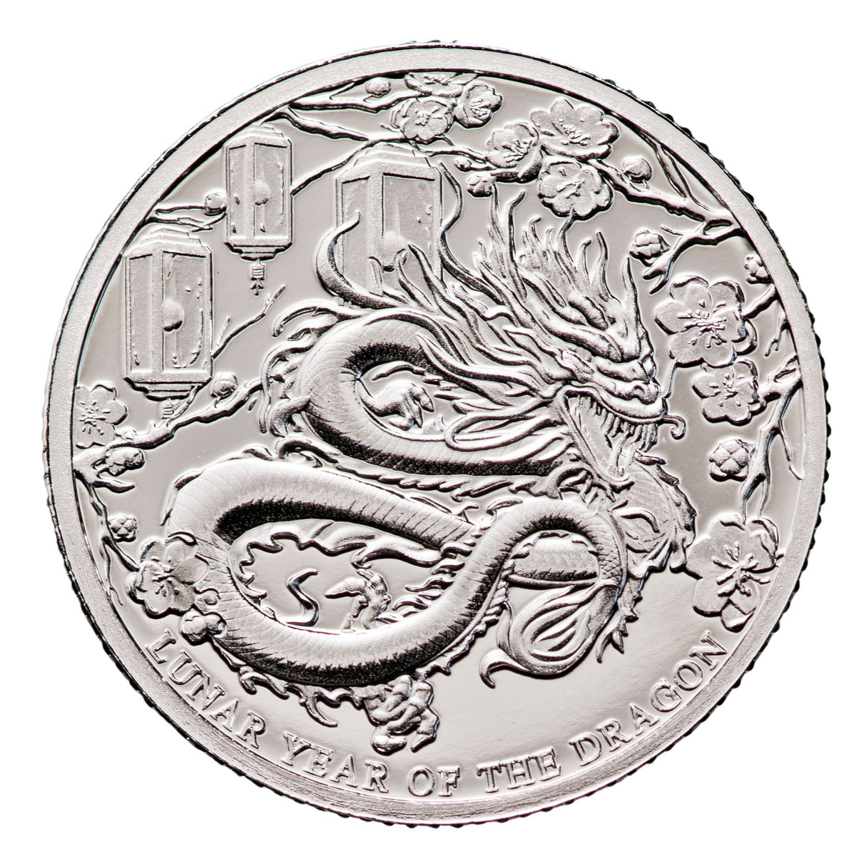 Lunar Year of the Dragon 2024 25c 1/4oz Silver Brilliant Uncirculated Coin