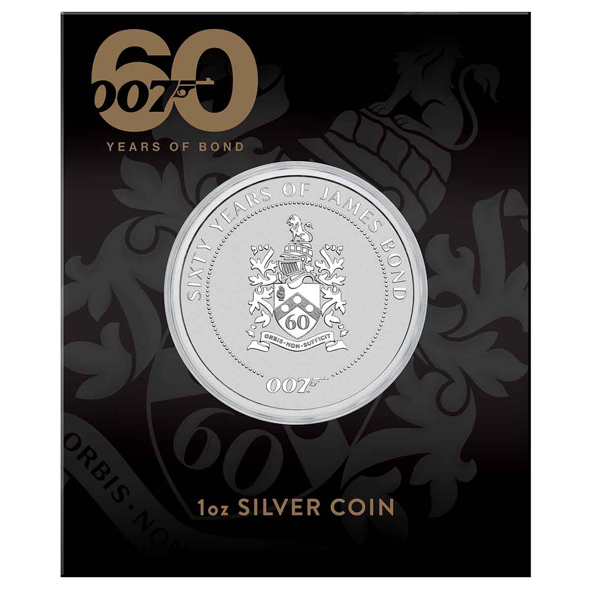 James Bond Crest 2022 $1 1oz Silver Uncirculated Coin