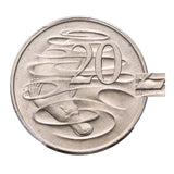 Australia 1966 20c Wavy '2' Coin PCGS MS65 (Gem Uncirculated)