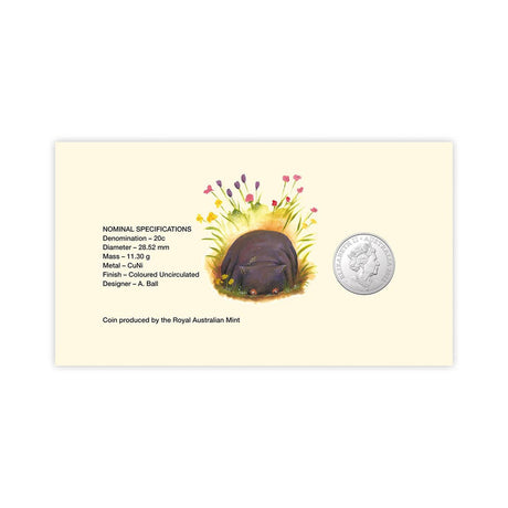 2022 20c Diary of a Wombat Stamp and Coin Cover