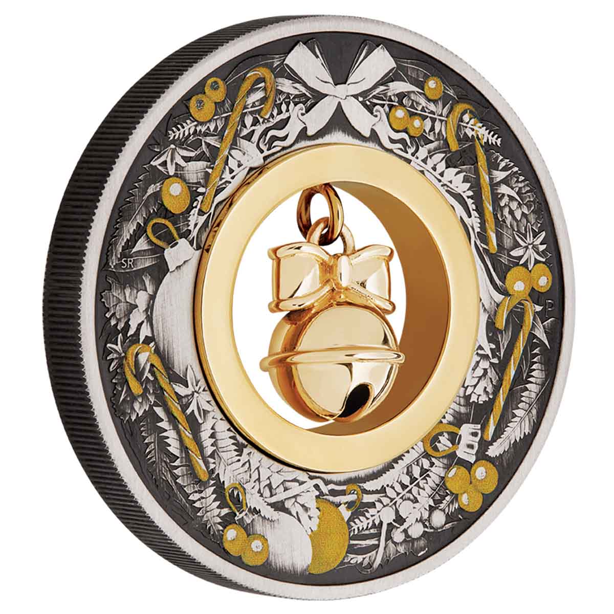 2022年オーストラリアのクリスマスジングルベル2オンスシルバー Australia Jingle Bell 2022 $2 2oz Silver Antique Coin