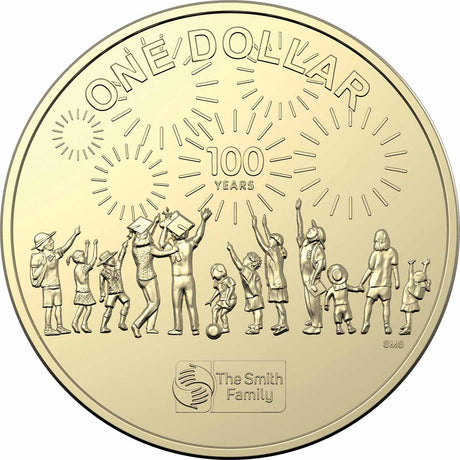 Australia Centenary Of The Smith Family 2022 $1 Uncirculated Coin