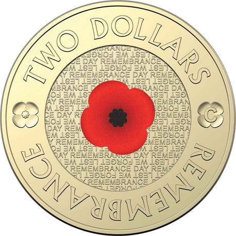 Remembrance Day 2022 $2 Al-Br C Mintmark Uncirculated Coin