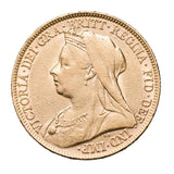 1899P Gold Sovereign & 1900P Gold Half Sovereign Pair Fine-Very Fine