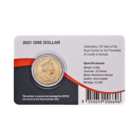 Australia 150th Anniversary of the RSPCA Horse 2021 $1 Aluminium-Bronze Uncirculated Coin Pack