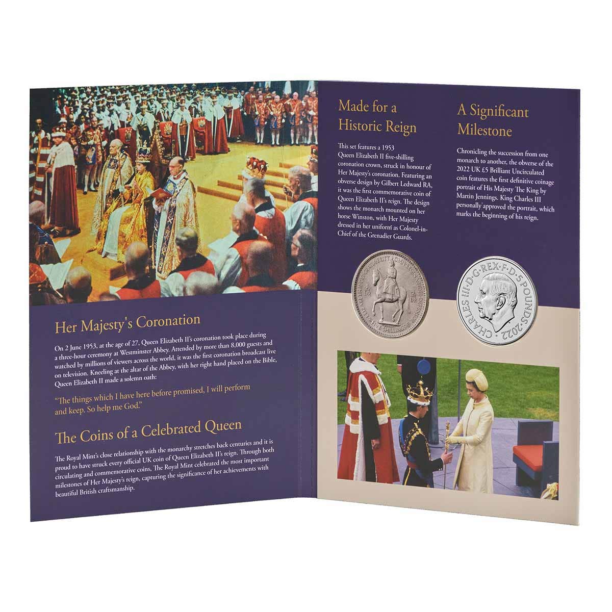 Great Britain Queen Elizabeth II Memorial Crown Pair